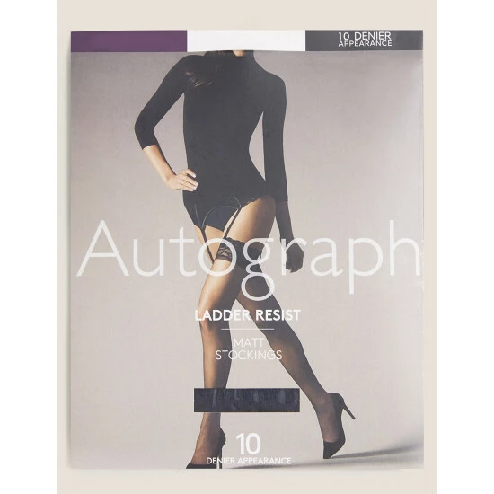 Autograph 10 Denier Ladder Resist Matt Stockings Lingerie Black 3 Autograph 10 Denier Ladder Resist Matt Stockings Lingerie Black - Image 3