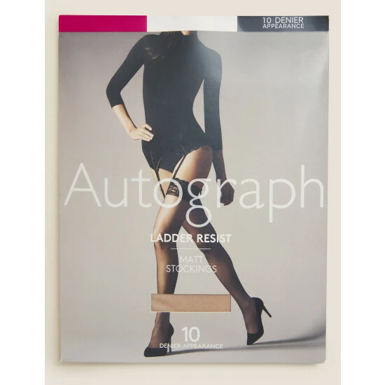 Autograph 10 Denier Ladder Resist Matt Stockings Lingerie Black 6 Autograph 10 Denier Ladder Resist Matt Stockings Lingerie Black - Image 6