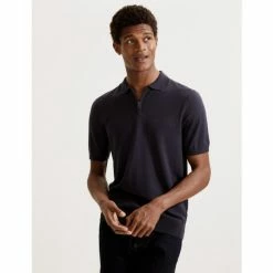 Autograph Silk Cotton Knitted Polo Shirt Men Navy 9 Autograph Silk Cotton Knitted Polo Shirt Men Navy -autograph Shop unnamed file 2139