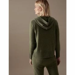 Autograph Pure Cashmere Knitted Relaxed Hoodie Women Black -autograph Shop unnamed file 2251