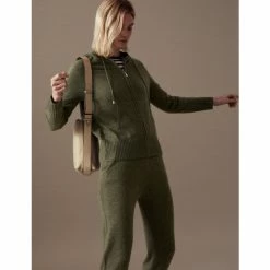 Autograph Pure Cashmere Knitted Relaxed Hoodie Women Black -autograph Shop unnamed file 2252