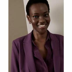 Autograph Wool Blend Single Breasted Blazer With Silk Women Deep Mauve 17 Autograph Wool Blend Single Breasted Blazer With Silk Women Deep Mauve -autograph Shop unnamed file 2281