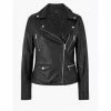 Autograph Leather Biker Jacket Women Black