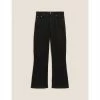 Autograph Tencel™ Blend High Waisted Flared Cropped Jeans Women Black