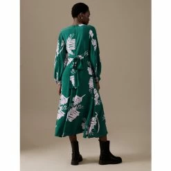 Autograph Cupro Rich Leaf Print Waisted Midaxi Dress Women Green Mix 10 Autograph Cupro Rich Leaf Print Waisted Midaxi Dress Women Green Mix -autograph Shop unnamed file 2335
