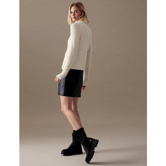 Autograph Wool Rich Roll Neck Jumper Women Ivory 4 Autograph Wool Rich Roll Neck Jumper Women Ivory - Image 4