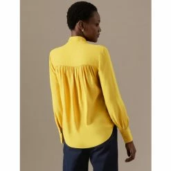 Autograph Tie Neck Long Sleeve Blouse Women Bright Gold 11 Autograph Tie Neck Long Sleeve Blouse Women Bright Gold -autograph Shop unnamed file 2349