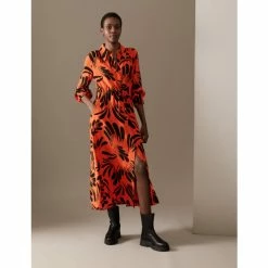 Autograph Cupro Rich Printed Midaxi Shirt Dress Women Orange Mix 10 Autograph Cupro Rich Printed Midaxi Shirt Dress Women Orange Mix -autograph Shop unnamed file 2368