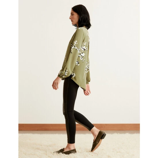 Autograph Leather Front Ponte Leggings Women Black 5 Autograph Leather Front Ponte Leggings Women Black - Image 5