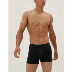Autograph 3pk Premium Cotton Trunks Men Black