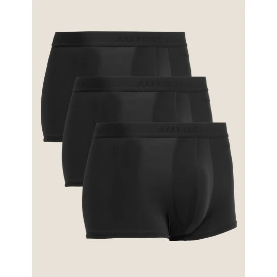 Autograph 3pk Microskin Hipsters Men Black 3 Autograph 3pk Microskin Hipsters Men Black - Image 3