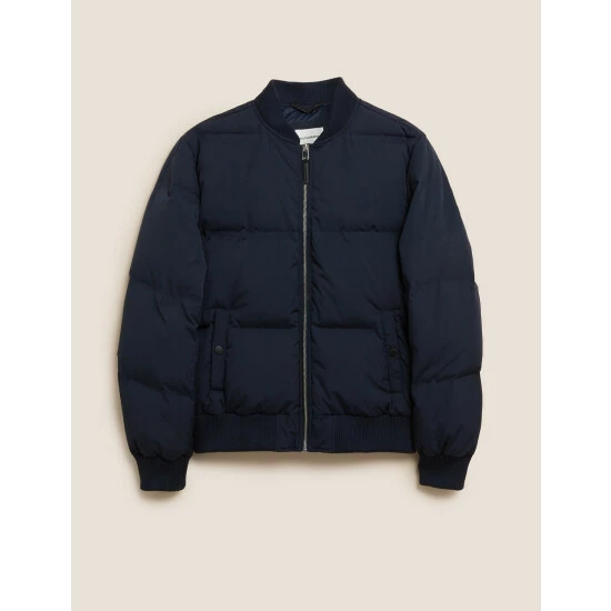 Autograph Feather And Down Bomber Jacket With Stormwear™ Men Navy 1 Autograph Feather And Down Bomber Jacket With Stormwear™ Men Navy