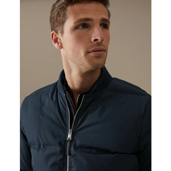 Autograph Feather And Down Bomber Jacket With Stormwear™ Men Navy 7 Autograph Feather And Down Bomber Jacket With Stormwear™ Men Navy - Image 7