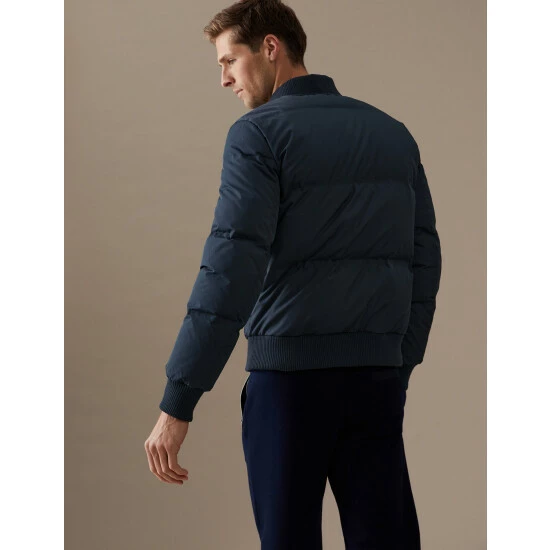 Autograph Feather And Down Bomber Jacket With Stormwear™ Men Navy 8 Autograph Feather And Down Bomber Jacket With Stormwear™ Men Navy - Image 8
