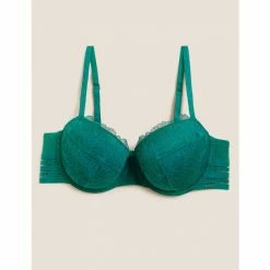 Autograph Marseilles Lace Wired Balcony Bra A-E Lingerie Charcoal