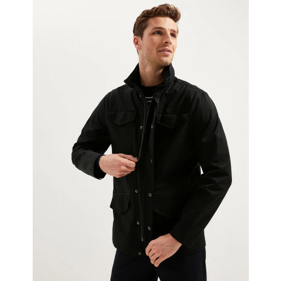 Autograph Cotton Rich Hooded Coat With Stormwear™ Men Black 3 Autograph Cotton Rich Hooded Coat With Stormwear™ Men Black - Image 3