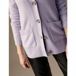 Autograph Merino Wool Rich V-Neck Cardigan Women Pale Lilac 10 Autograph Merino Wool Rich V-Neck Cardigan Women Pale Lilac -autograph Shop unnamed file 248