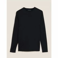 Autograph Merino Light Warmth Thermal Long Sleeve Top Men Grey