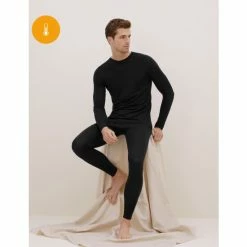 Autograph Merino Light Warmth Thermal Long Sleeve Top Men Grey -autograph Shop unnamed file 2493