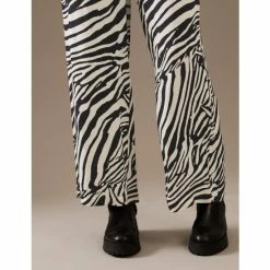 Autograph Animal Print Wide Leg Trousers Women Black Mix -autograph Shop unnamed file 2509