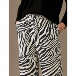 Autograph Animal Print Wide Leg Trousers Women Black Mix -autograph Shop unnamed file 2511