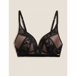 Autograph Lexington Non Wired Plunge Bra A-E Lingerie Black