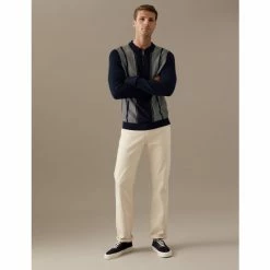 Autograph Striped Zip Neck Knitted Polo Shirt Men Navy 8 Autograph Striped Zip Neck Knitted Polo Shirt Men Navy -autograph Shop unnamed file 2542