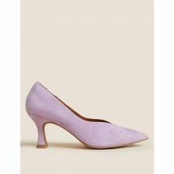 Autograph Suede Stiletto Heel Pointed Court Shoes Women Mauve -autograph Shop unnamed file 2587