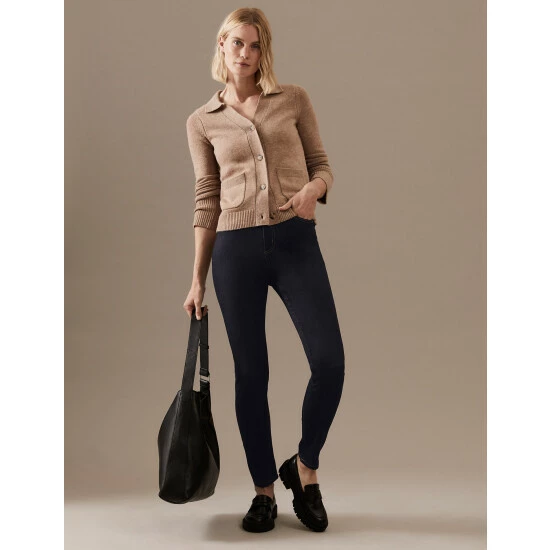 Autograph Tencel™ Blend High Waisted Skinny Jeans Women Dark Indigo 7 Autograph Tencel™ Blend High Waisted Skinny Jeans Women Dark Indigo - Image 7