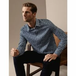 Autograph Cotton Rich Geometric Print Shirt Men Blue Mix 8 Autograph Cotton Rich Geometric Print Shirt Men Blue Mix -autograph Shop unnamed file 2613