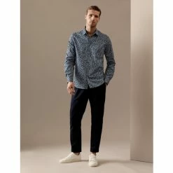 Autograph Cotton Rich Geometric Print Shirt Men Blue Mix 9 Autograph Cotton Rich Geometric Print Shirt Men Blue Mix -autograph Shop unnamed file 2614