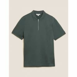Autograph Slim Fit Cotton Polo Shirt Men Light Natural
