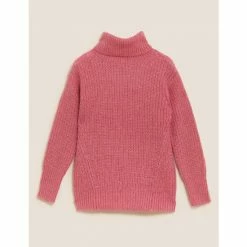 Autograph Mohair Blend Roll Neck Jumper Women Medium Rose