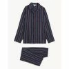 Autograph Cotton Blend Striped Pyjama Set Men Multi