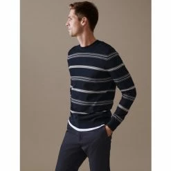 Autograph Premium Cotton Rich Striped Jumper Men Dark Navy 9 Autograph Premium Cotton Rich Striped Jumper Men Dark Navy -autograph Shop unnamed file 2748