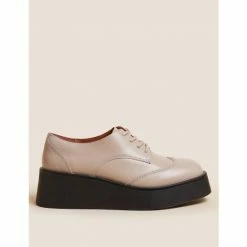 Autograph Leather Lace Up Flatform Brogues Women Cream 9 Autograph Leather Lace Up Flatform Brogues Women Cream -autograph Shop unnamed file 277