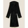 Autograph Fleece Supersoft Dressing Gown Men Black