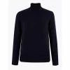 Autograph Pure Cashmere Roll Neck Jumper Men Midnight Navy