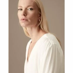 Autograph V-Neck Long Sleeve Wrap Top Women Ivory 9 Autograph V-Neck Long Sleeve Wrap Top Women Ivory -autograph Shop unnamed file 2889