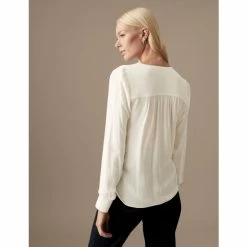 Autograph V-Neck Long Sleeve Wrap Top Women Ivory 10 Autograph V-Neck Long Sleeve Wrap Top Women Ivory -autograph Shop unnamed file 2890