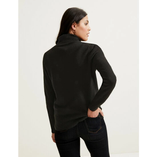 Autograph Pure Cashmere Roll Neck Jumper Women Medium Navy 5 Autograph Pure Cashmere Roll Neck Jumper Women Medium Navy - Image 5