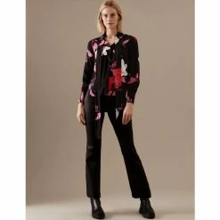 Autograph Floral Scarf Neck Long Sleeve Blouse Women Black 9 Autograph Floral Scarf Neck Long Sleeve Blouse Women Black -autograph Shop unnamed file 2916