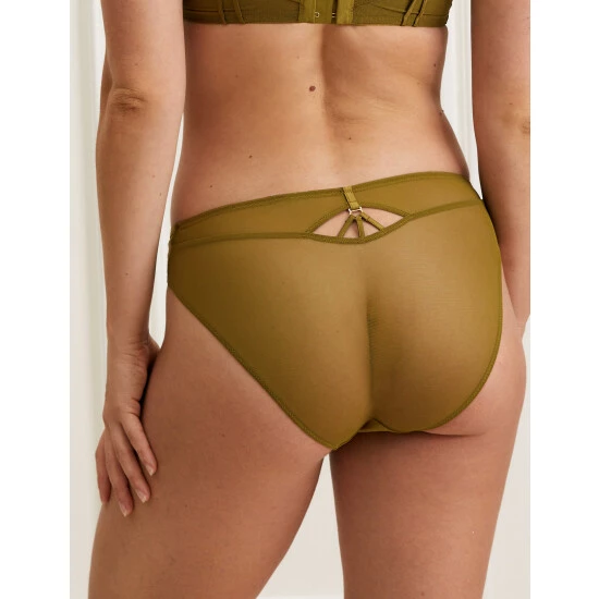 Autograph Amalfi Embroidery High Leg Knickers Lingerie Chartreuse 4 Autograph Amalfi Embroidery High Leg Knickers Lingerie Chartreuse - Image 4