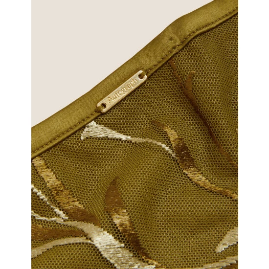 Autograph Amalfi Embroidery High Leg Knickers Lingerie Chartreuse 5 Autograph Amalfi Embroidery High Leg Knickers Lingerie Chartreuse - Image 5