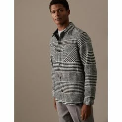 Autograph Check Overshirt With Wool Men Black -autograph Shop unnamed file 3019