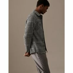 Autograph Check Overshirt With Wool Men Black -autograph Shop unnamed file 3021