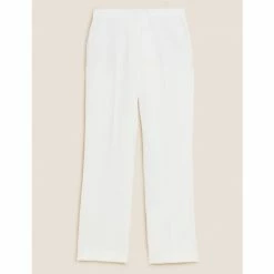 Autograph Tuxedo Straight Leg Trousers Women Ivory