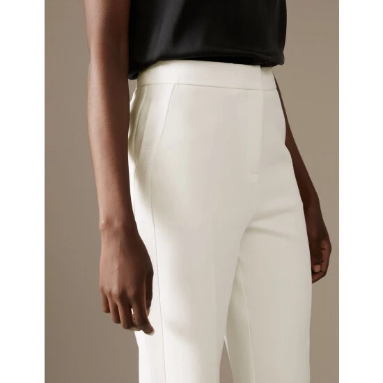 Autograph Tuxedo Straight Leg Trousers Women Ivory 4 Autograph Tuxedo Straight Leg Trousers Women Ivory - Image 4