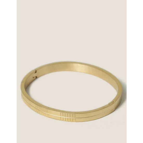 Autograph Check Bangle Women Gold 1 Autograph Check Bangle Women Gold