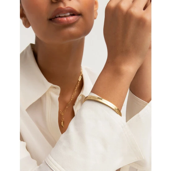 Autograph Check Bangle Women Gold 2 Autograph Check Bangle Women Gold - Image 2